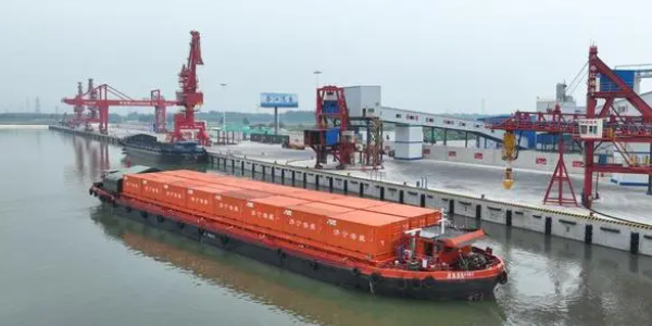 北粮西运，济宁到沉庆万州集装箱水运航路开明