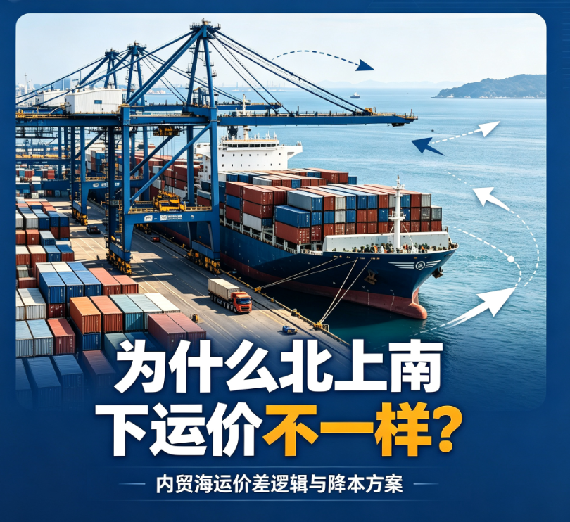 为什么统一条航路，北上和南下的集装箱运价不一样？